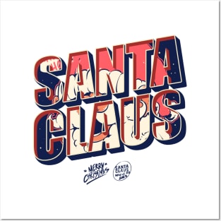 SANTACLAUS TYPOGRAPHY Posters and Art